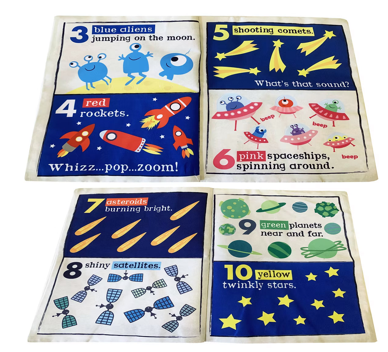 Crinkly Cloth Book - Counting In Space