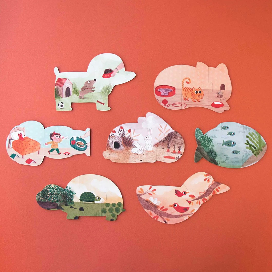 Reversible Puzzle - I Love My Pets