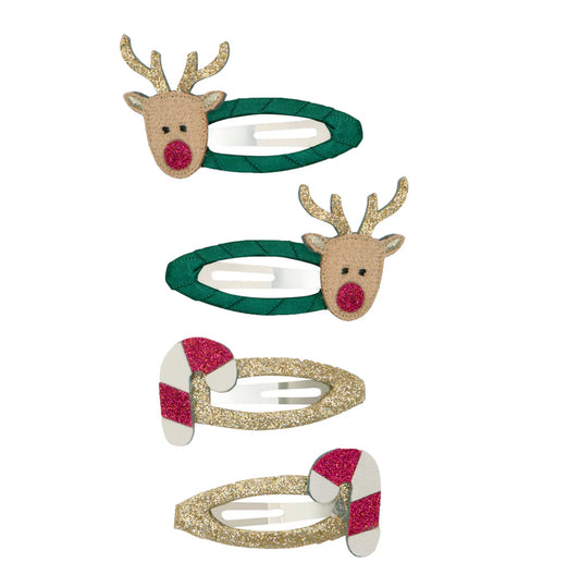 Rudolph & Candy Cane Clic Clacs