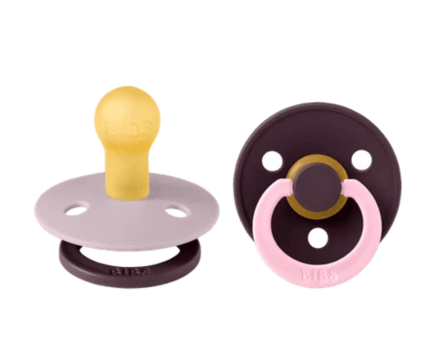 Natural Rubber Round Dummy - Fusion Dusky Lilac / Plum Mix