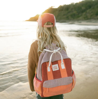 Corduroy Splice Eco Backpack - Berry Nice