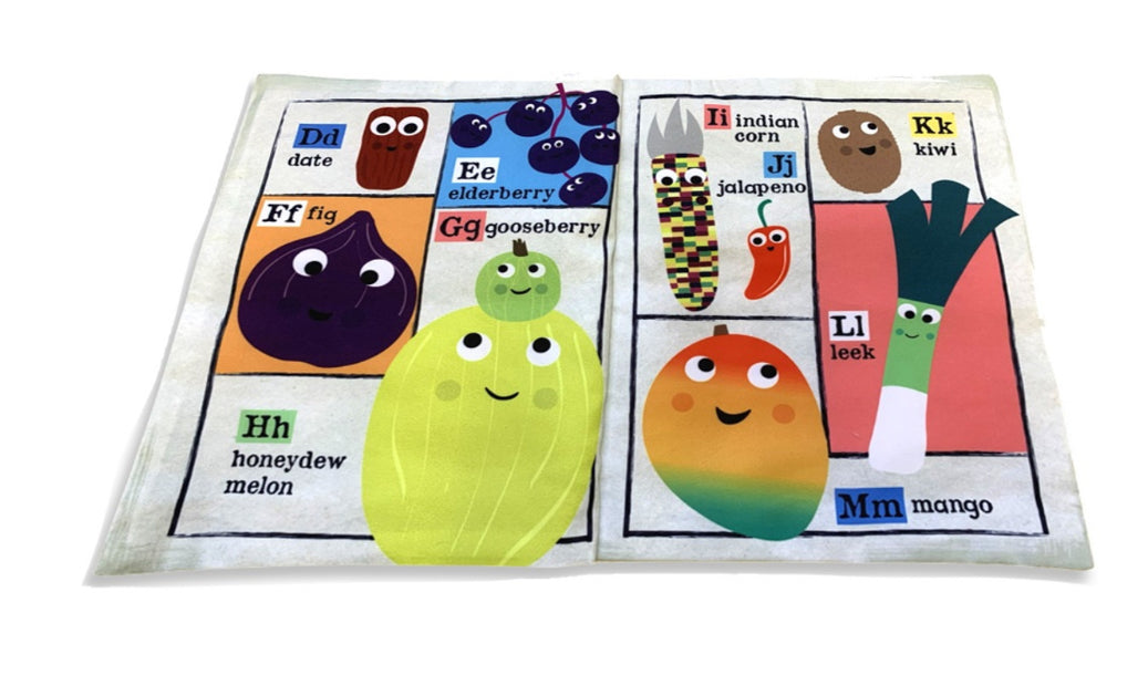 Crinkly Cloth Book - Fruit and Vegetable A-Z