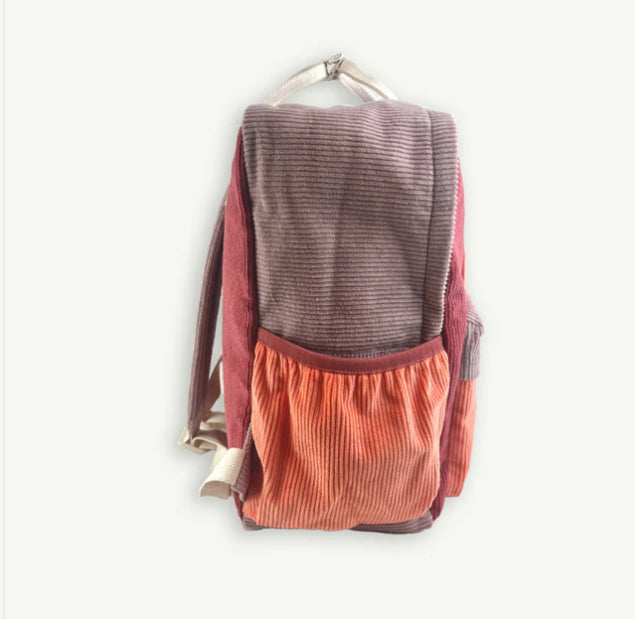 Corduroy Splice Eco Backpack - Berry Nice