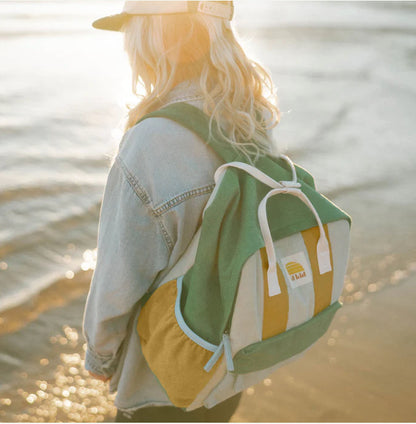 Corduroy Spliced Eco Backpack - Lagoon