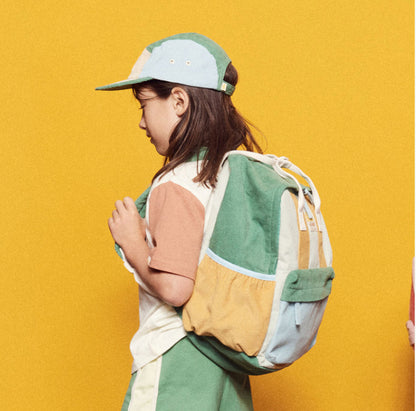 Corduroy Spliced Eco Backpack - Lagoon