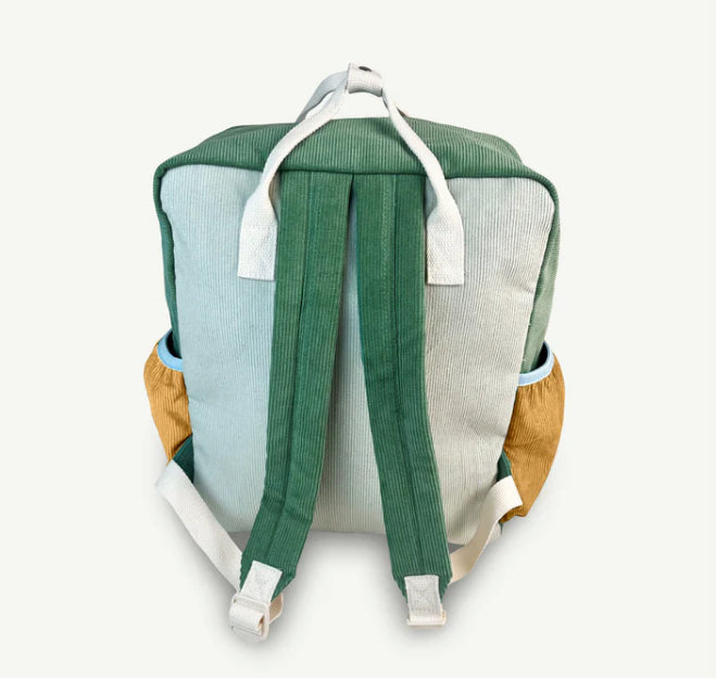 Corduroy Spliced Eco Backpack - Lagoon