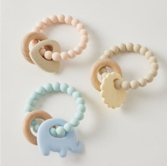 Wren Silicone and Wood Teether