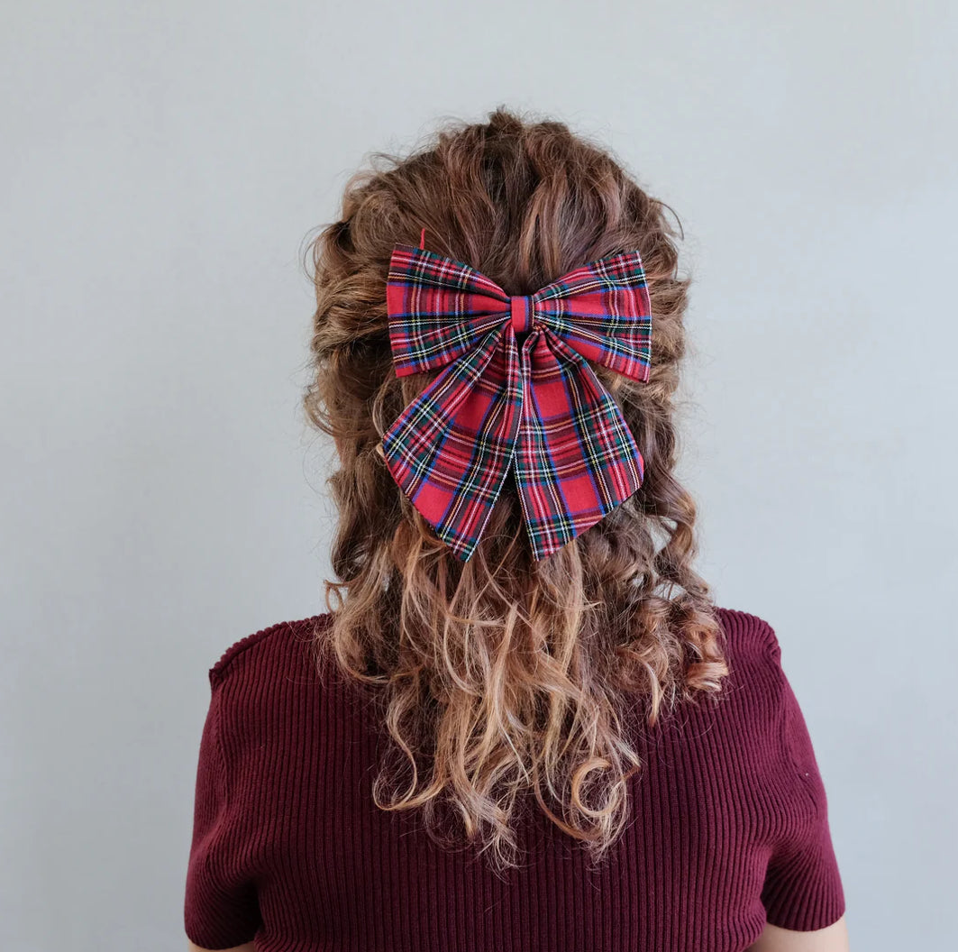 Tartan Agnes Bow Clip