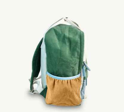 Corduroy Spliced Eco Backpack - Lagoon