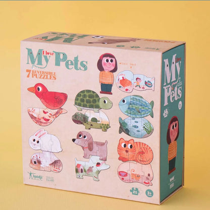 Reversible Puzzle - I Love My Pets