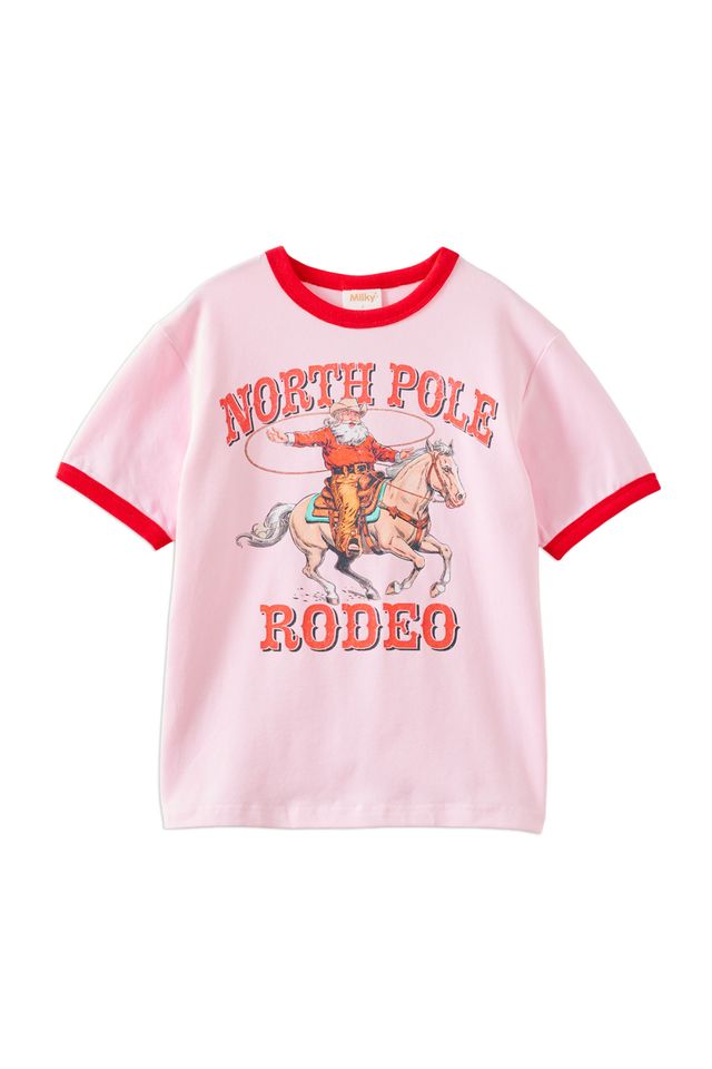 Rodeo Santa Tee Pink