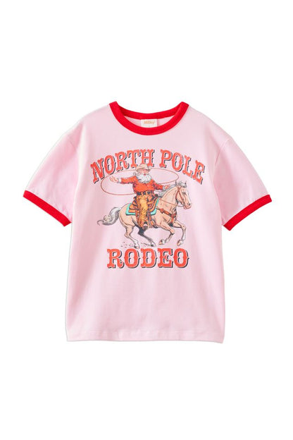 Rodeo Santa Tee Pink