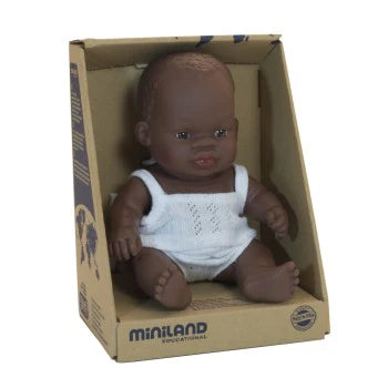 Baby Doll African Girl, 21cm