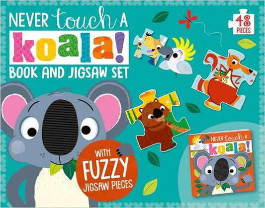 Never Touch a Koala Book and Touch and Feel Jigsaw Boxset