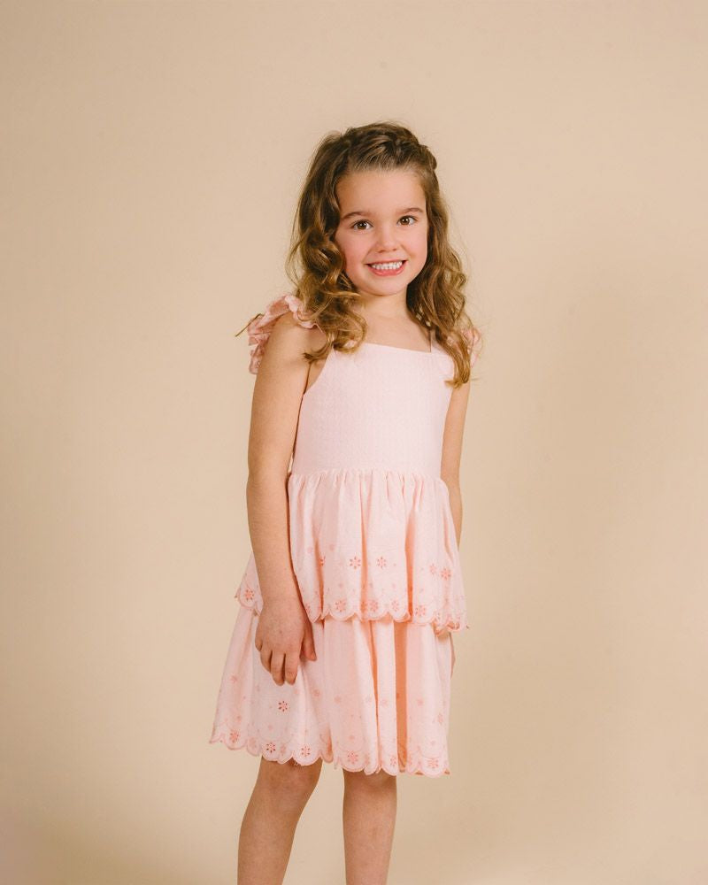 Tillie Broidery Girls Dress