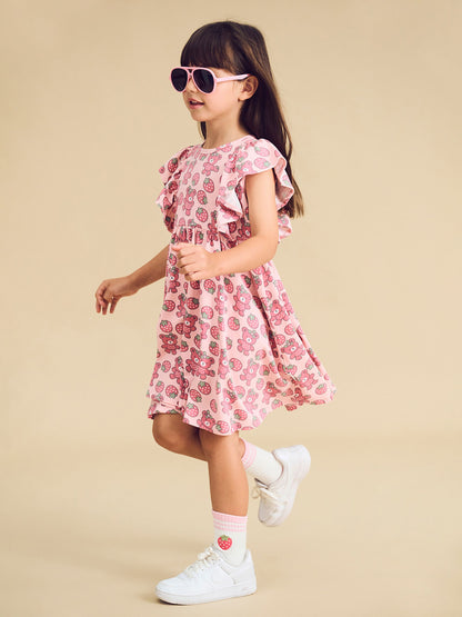 Berry Bear Frill Dress