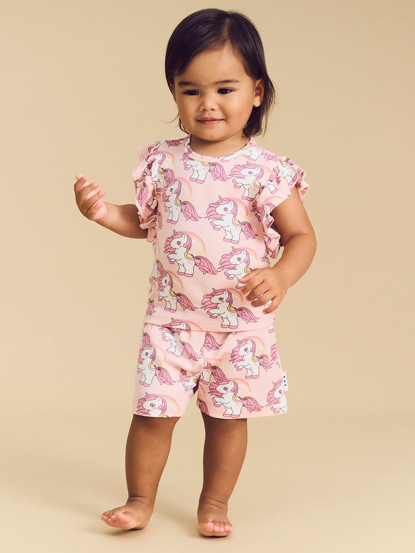 Rainbow Unicorn Frill PJ Set