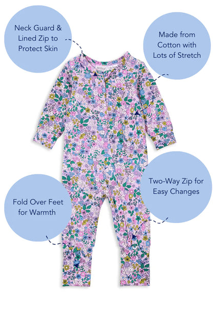 POSY ZIP ROMPER