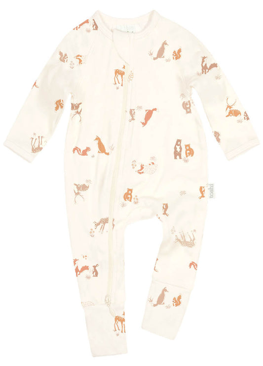 Toshi Onesie L/S Classic Enchanted Forest Feather