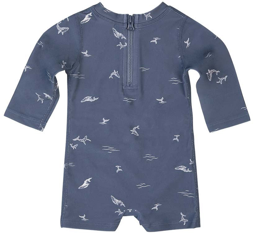 Swim Onesie Long Sleeve Classic Whales