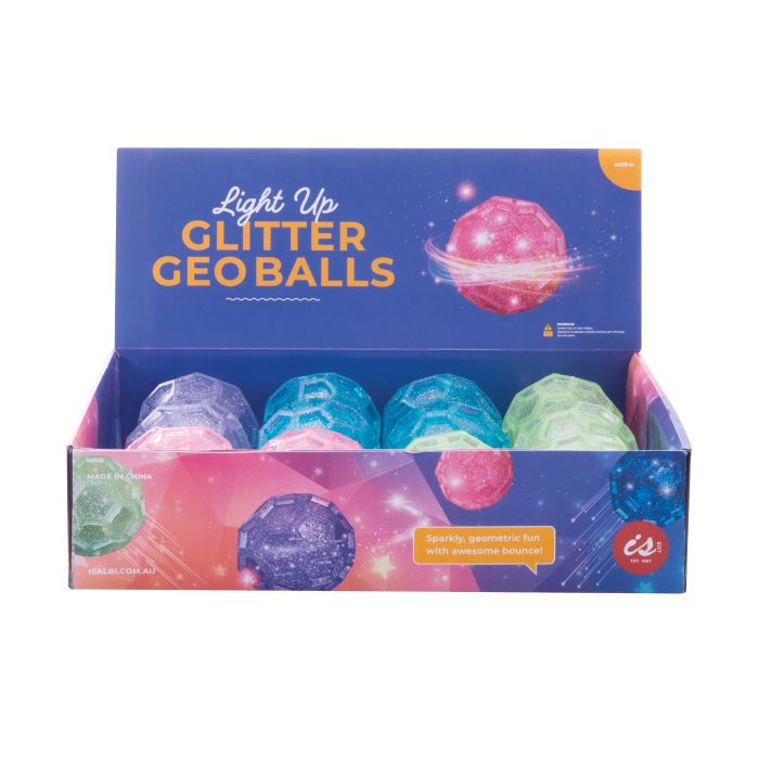 Light Up Glitter Geo Ball – Jetty Babes