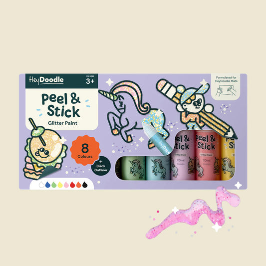 Peel and Stick Glitter Paint