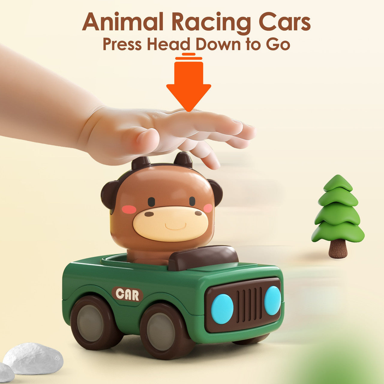 Press and Go Racing Cars