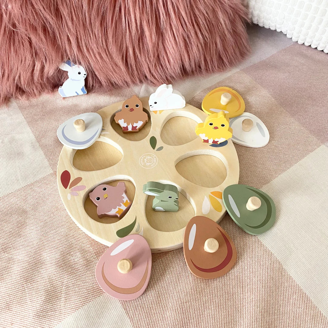 Garden Surprise Puzzle- Chicks & Bunnies