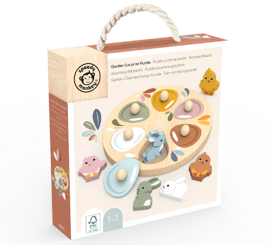 Garden Surprise Puzzle- Chicks & Bunnies