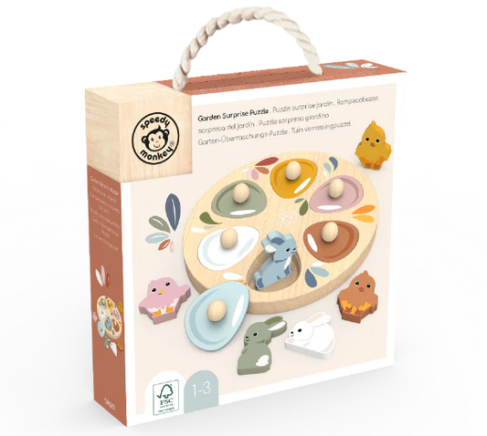 Garden Surprise Puzzle- Chicks & Bunnies