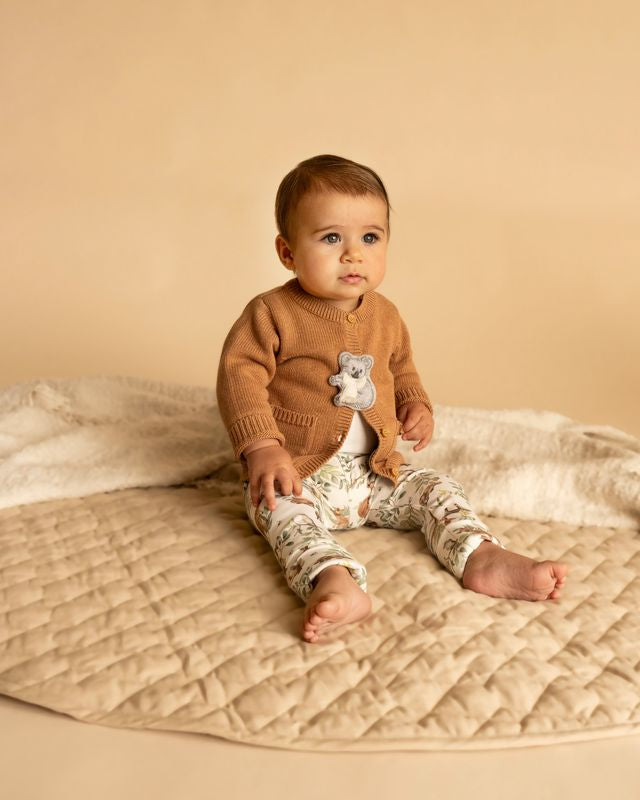 Charlie Koala Organic Knitted Cardigan