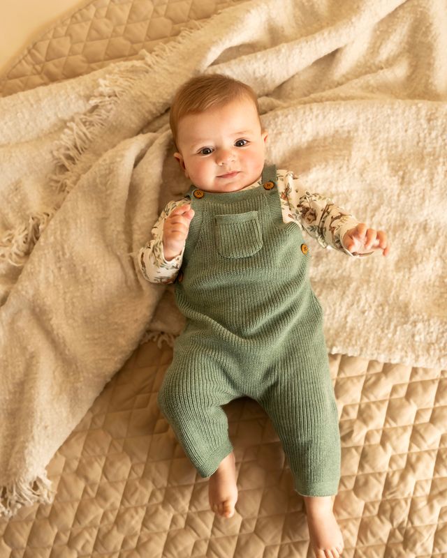 Charlie Organic Knitted Overalls