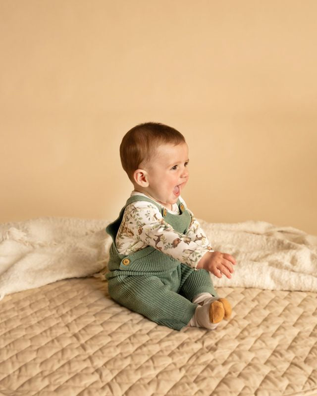 Charlie Organic Knitted Overalls