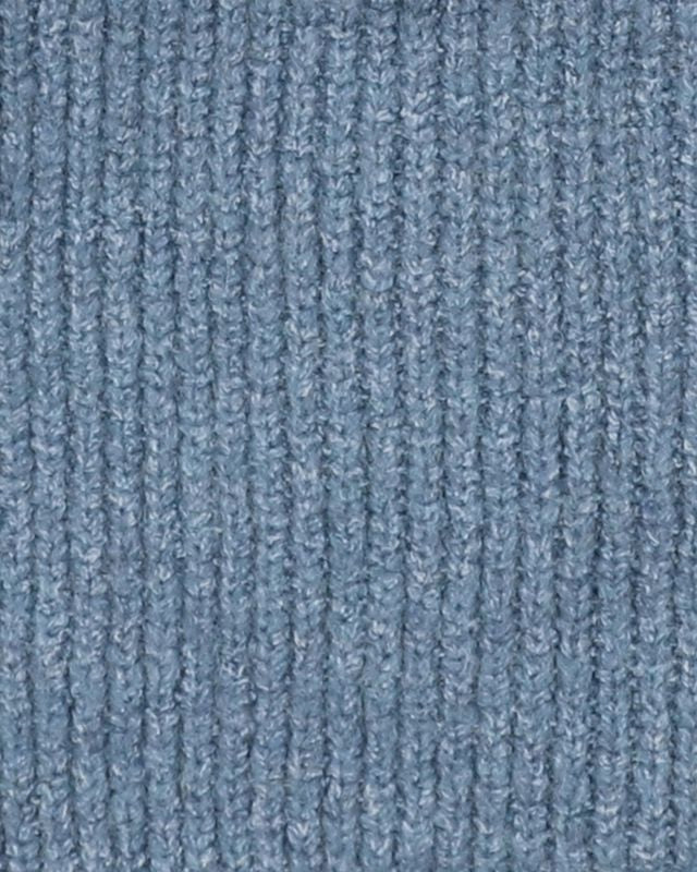 Blue Marl Knitted Hooded Jacket
