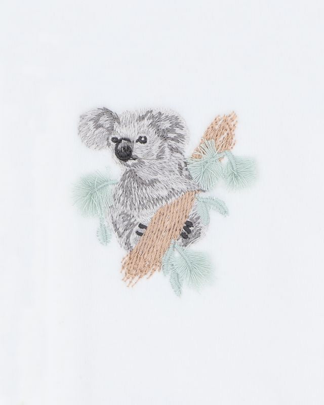 Charlie Koala Velour Zip Onesie