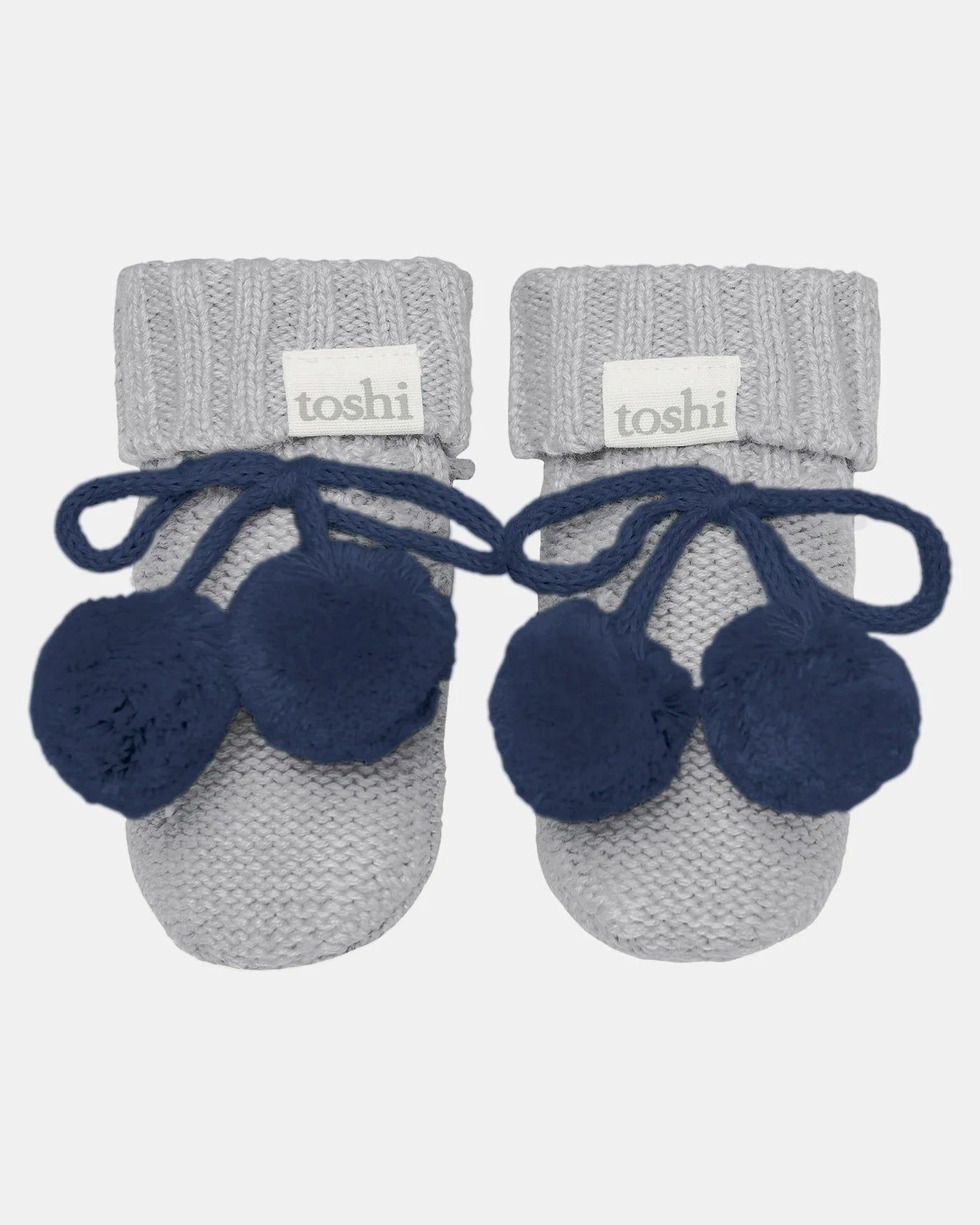 Organic Booties Bobby - Fog