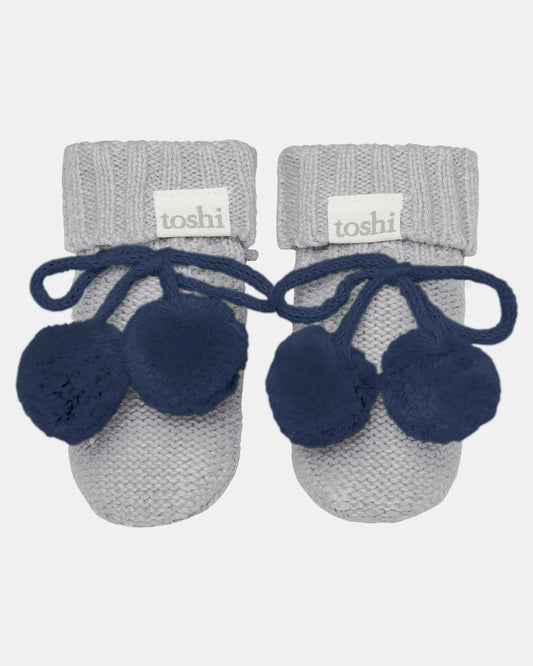 Organic Booties Bobby - Fog