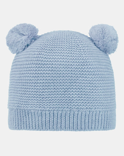 Organic Beanie Snowy - Bluebell