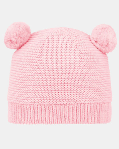 Organic Beanie Snowy - Misty Rose