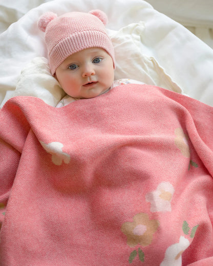 Organic Beanie Snowy - Misty Rose