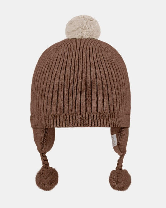 Organic Earmuff Bobby - Peppercorn