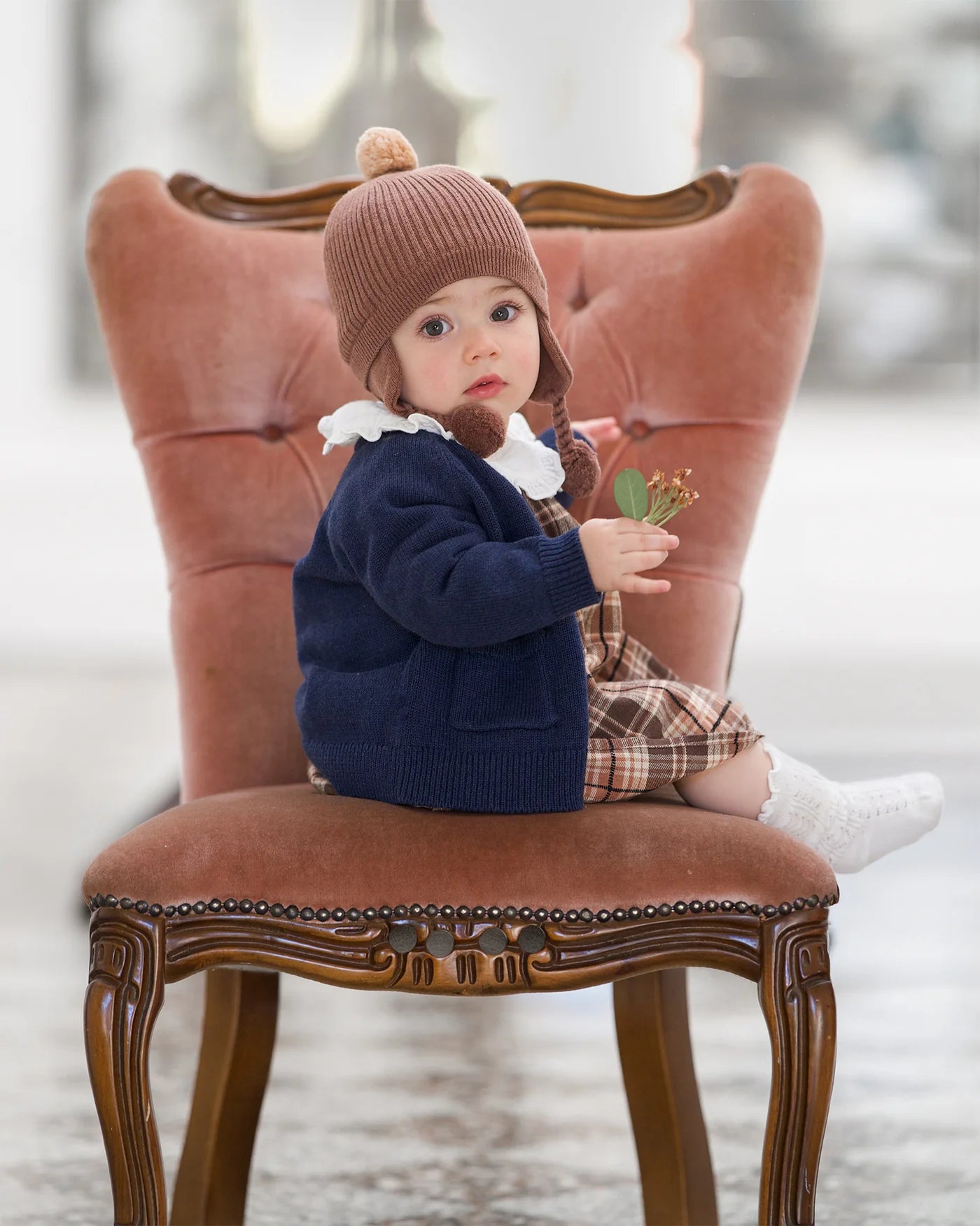 Organic Earmuff Bobby - Peppercorn