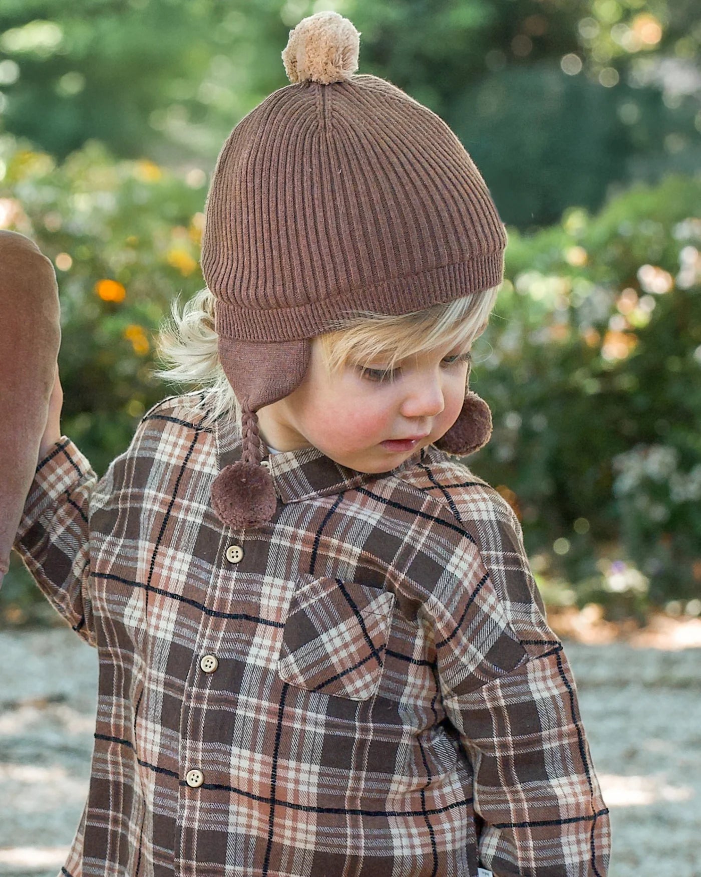 Organic Earmuff Bobby - Peppercorn