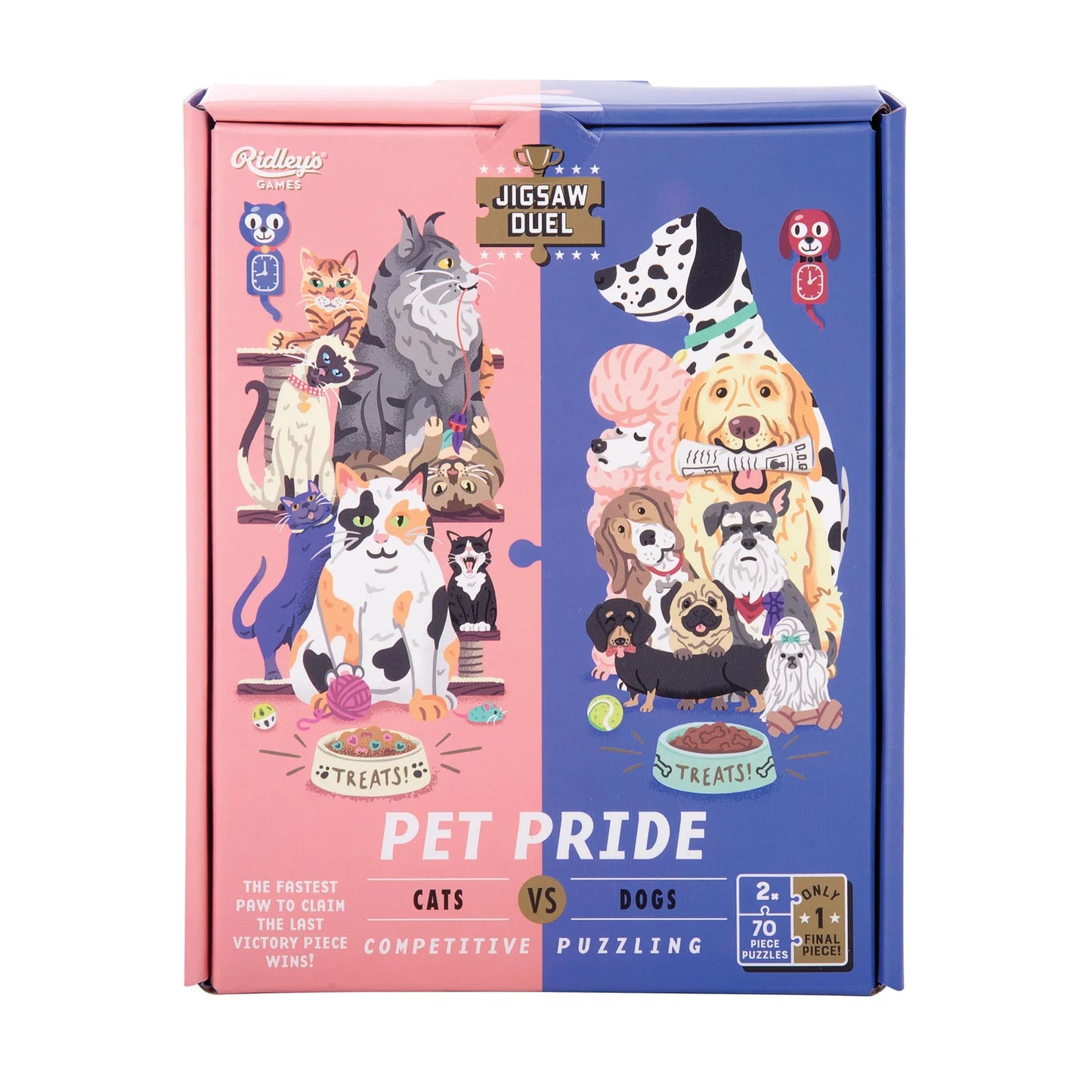 Jigsaw Duel - Pet Pride cat vs dog