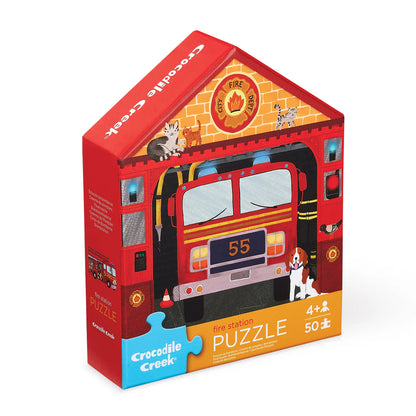 Flat House Puzzle 50Pc - Fire House