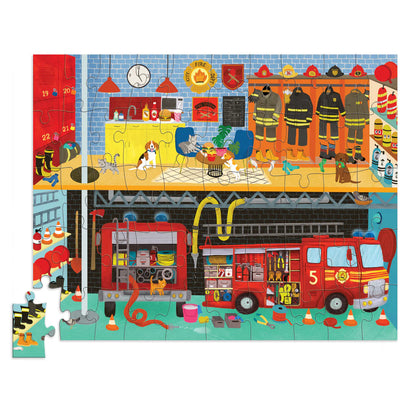 Flat House Puzzle 50Pc - Fire House
