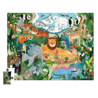 Flat House Puzzle 50Pc - Zoo