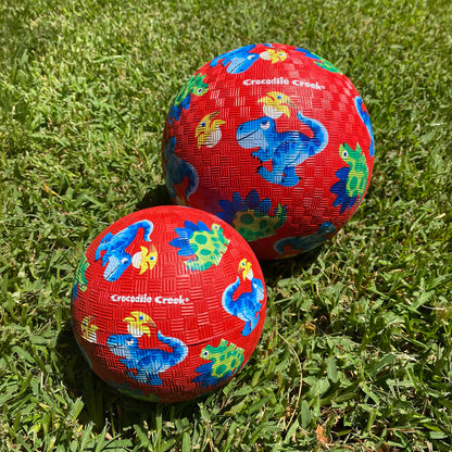 5 Inch Playground Ball - Dino Friends (red)