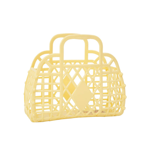 Sunjellies Retro Basket Mini - Yellow