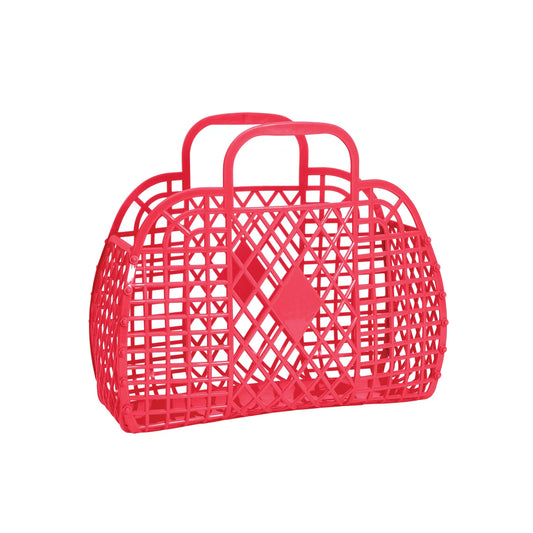 Sunjellies Retro Basket Small - Coral
